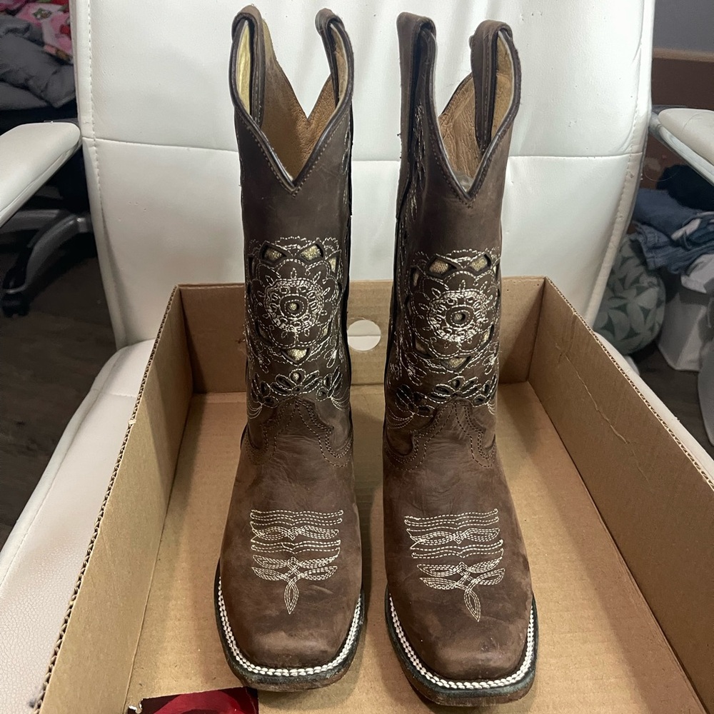 Brown Western Cowboy Boots